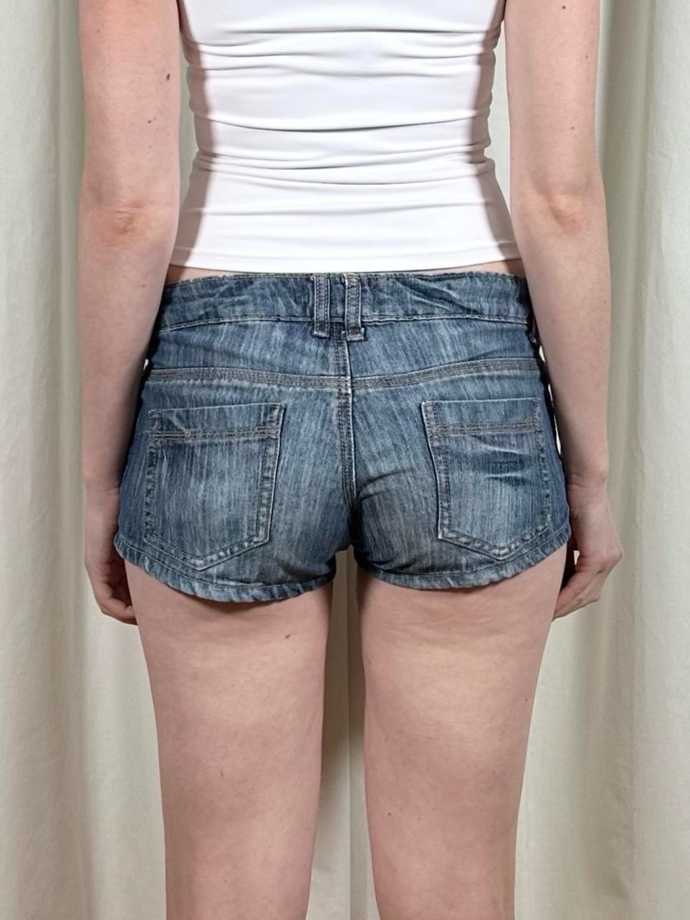 Low Rise Jean Shorts - Picture 4 of 8